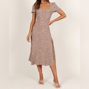 Petal & Pup Mocha Puff Sleeve Sundress